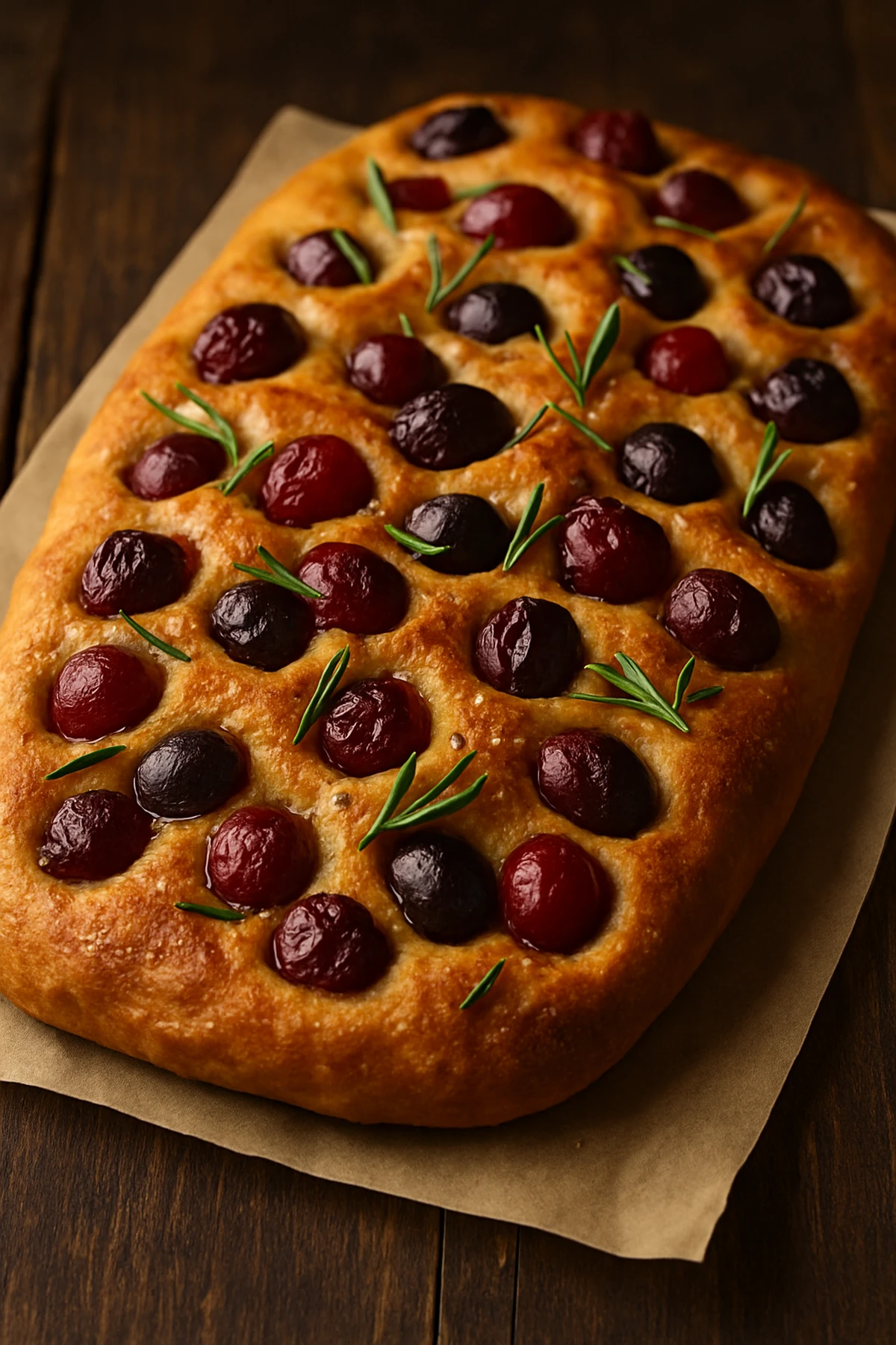 Fokača sa grožđem i ruzmarinom (Schiacciata all’uva) 🍇🌿